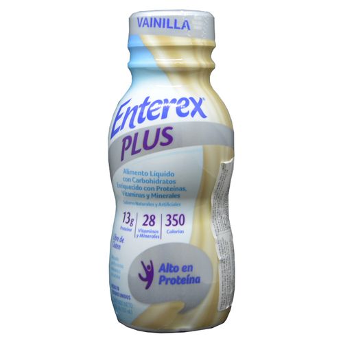 Suplemento Nutricional Enterex Plus, Sabor Vainilla -237 ml