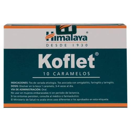 Koflet Caramelos Himalaya Dulce - 10 Unidades