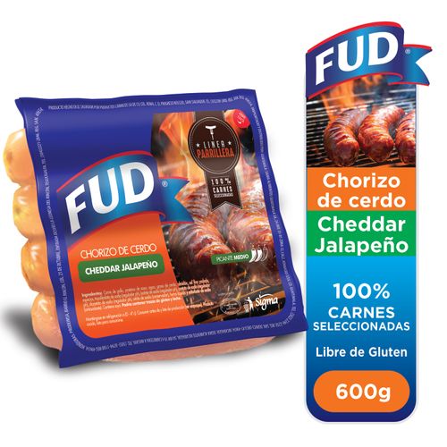 Chorizo Fud Cheddar Jalapeño 600gr