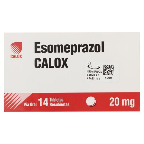 Esomeprazol 20Mg X14 Tab 1+1 X Caja