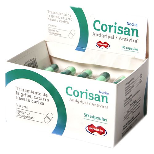 Corisan noche caja 50 cápsulas - Precio indicado por cápsula