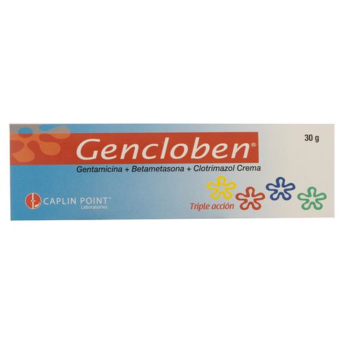 Crema antibiotico Gencloben para uso tópico triple acción - 30 g