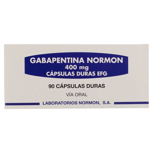 Gabapentina Normon 400 mg caja 15 Cápsulas - Precio indicado por caja