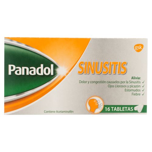 Panadol Sinus caja 16 tabletas - Precio indicado por caja