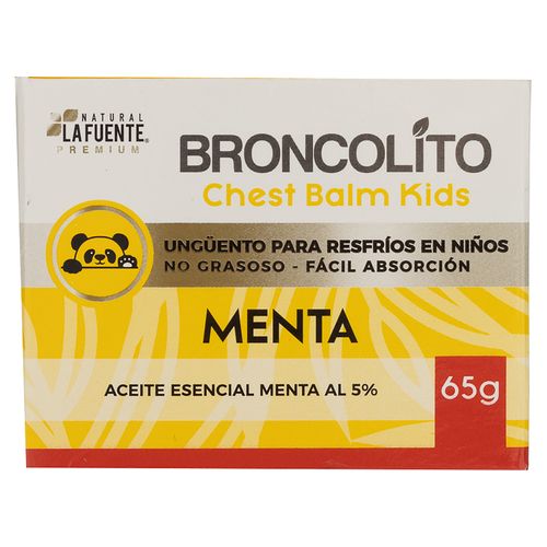 Ungüento La Fuente Broncolito Menta Niños -65 g