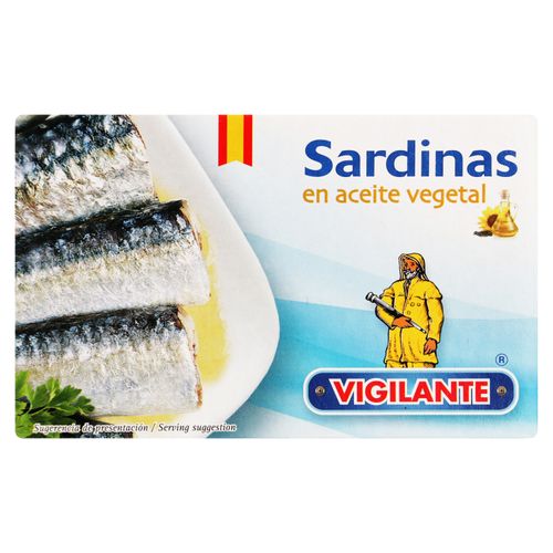 Sardinas Vigilante En Aceite Vegetal -120gr