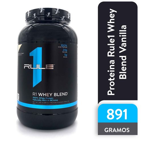 Proteina Rule1 Whey Blend Vanilla Gnc - 891g