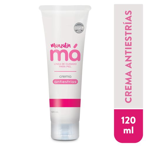 Crema Antiestrías Manzatín Má, Reafirma Y Tonifica La Piel - 120ml