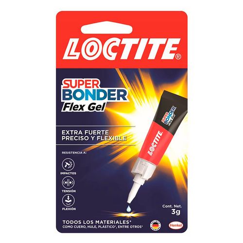 Pegamento instantáneo Loctite super bonder extra fuerte - 3 g