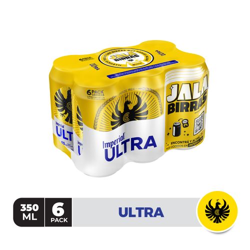 6 Pack Cerveza Imperial Ultra - 350ml