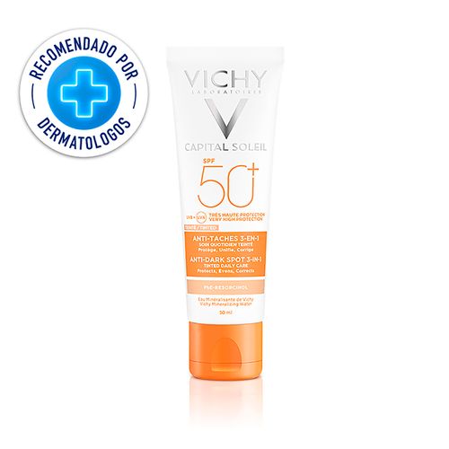 Protector Solar Antimanchas Vichy Capital Soleil  3 en 1 SPF50+ - 50 ml