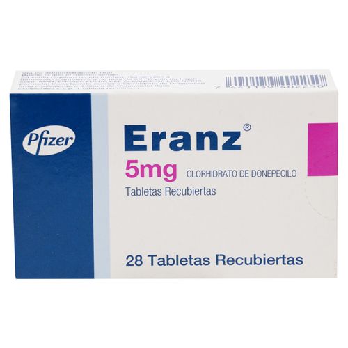 Eranz 5mg caja 28 compriidos - Precio indicado por caja