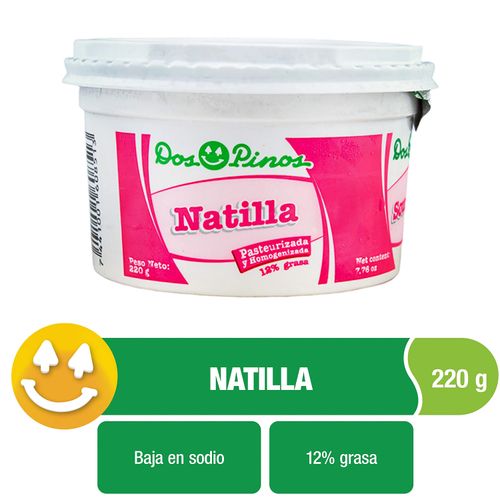 Natilla Dos Pinos, 12% Grasa - 220g