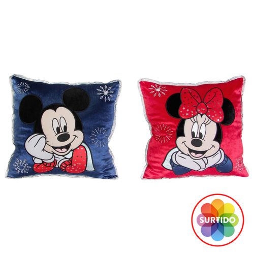 Cojin Navidad Marca Disney Decorativa Caritas 43X43cm