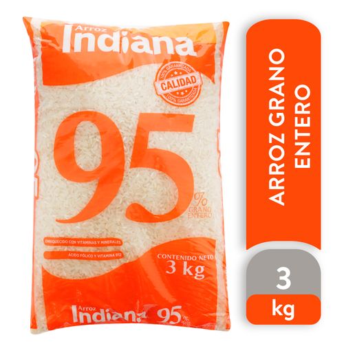 Arroz Indiana 95% grano entero - 3000 g