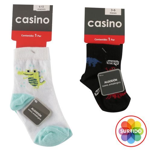 Calcetín Casino Colors Talla 2-4 Azul Oscuro