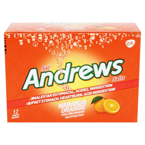 Sal Andrews sabor naranja caja 12 tabletas - Precio indicado por caja