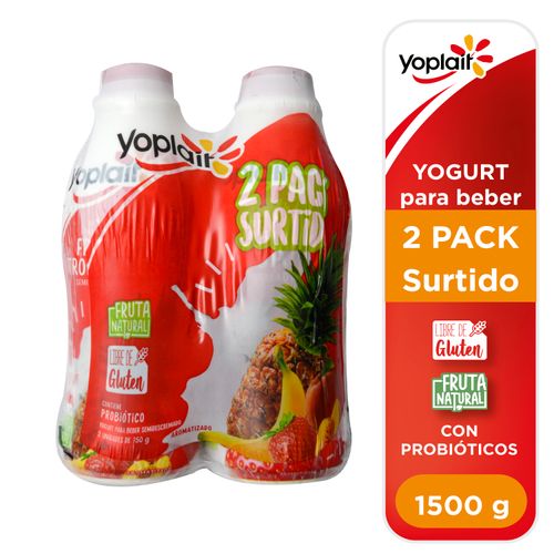 Yogurt Yoplait para beber, libre de gluten y surtido 2 pack - 1500 g