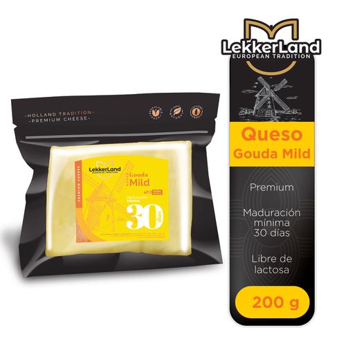 Queso Mild Lekkerland Gouda - 200 g
