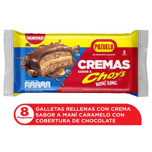 Galleta Pozuelo Cremas Choys 8 Pack - 224g