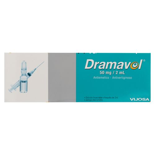 Vijosa Dramavol Inyectable 50Mg 2ml, Precio indicado por unidad