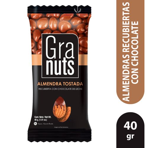 Semillas Granuts Almendras Recubierta de chocolate - 40 g