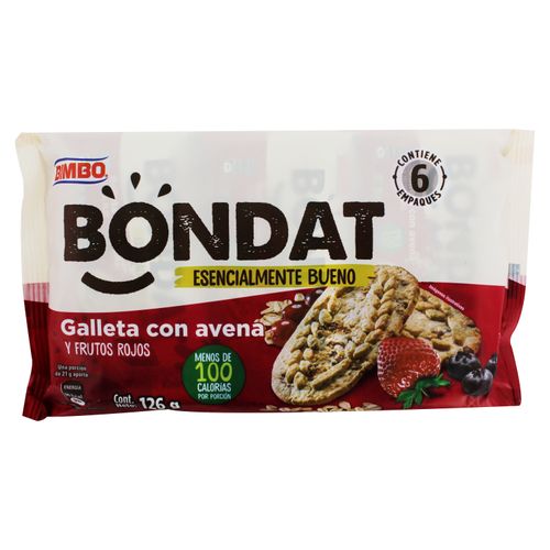 Galleta Bondat Frutos Rojos 6 Pack - 126 g