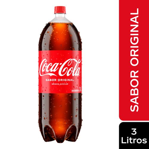 Gaseosa Coca Cola regular - 3 L