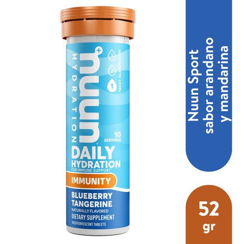 Suplemento con electrolitos Nuun Sport, sabor arandano y toronja -52g