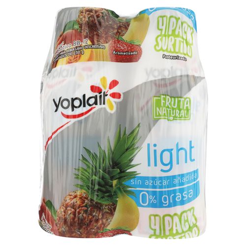 Yogurt Líquido Yoplait Light Surtido 4 Pack - 230 g
