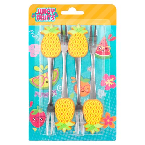 Tenedores Juicy Fruits 16cm Set - 4 Pzas