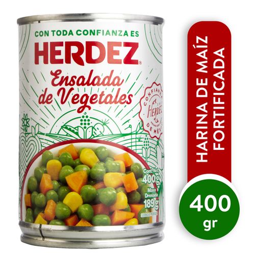 Vegetales Herdez mixtos lata - 400 g
