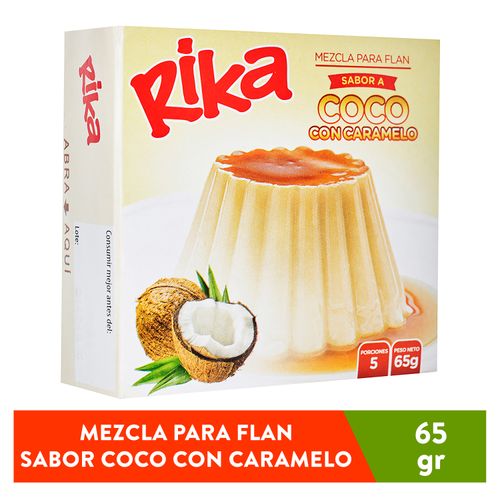 Flan Rika sabor coco caramelo - 65 g