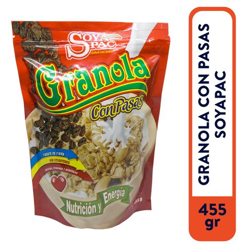 Granola Soyapac con pasas y coco - 455 g