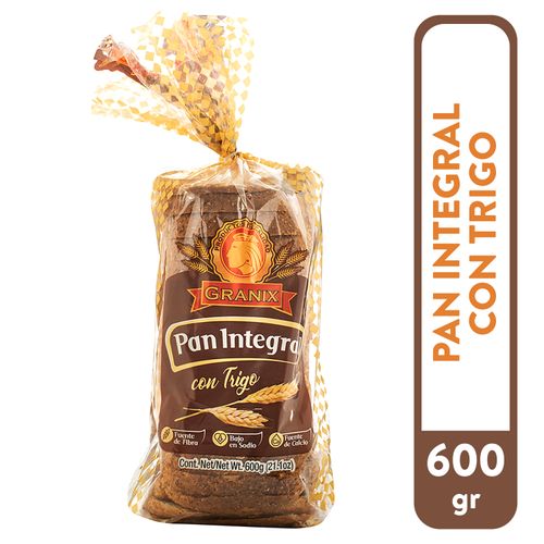 Pan Granix Integral Con Trigo - 600 g