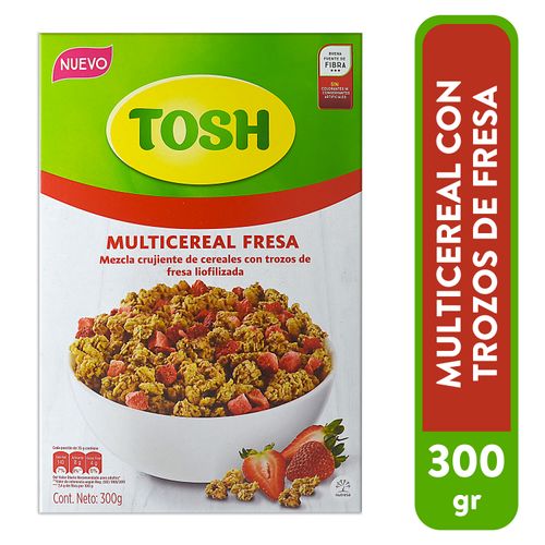Cereal Multicereal Tosh Fresa Caja -300 g