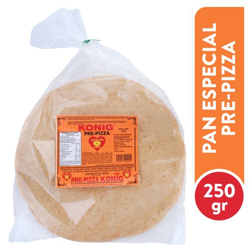 Pan Konig pre pizza sin huevos ni lácteos - 200 g
