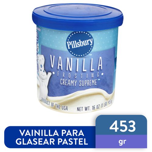 Crema Pillsbury frosting vainilla - 453 g