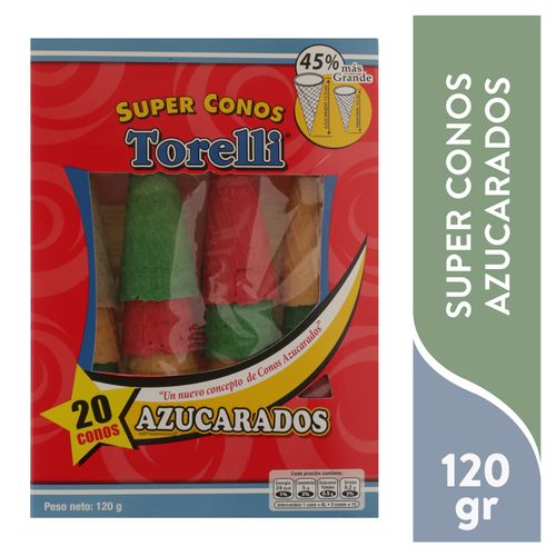 Cono Torelli azucarado caja surtida 20 Uds - 120 g