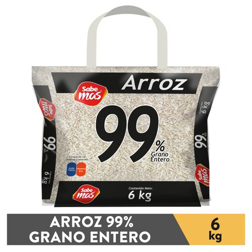 Arroz Sabemas 99% grano entero - 6000 g