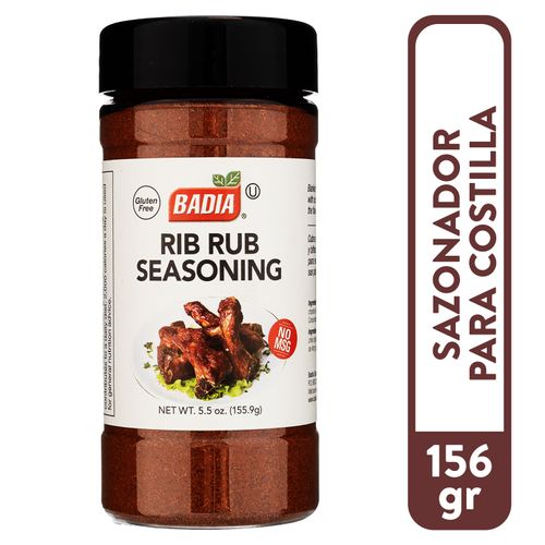 Sazonador Badia costilla libre de gluten - 156 g