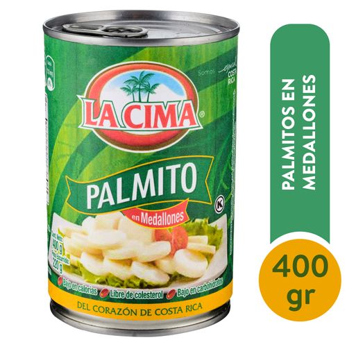 Palmito La Cima En Medallones Lata - 400 g