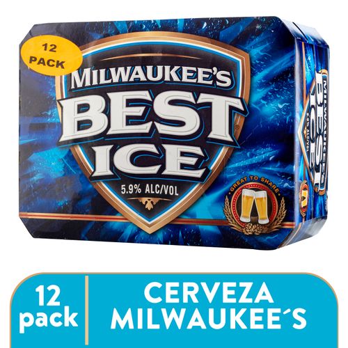 12 Pack Cerveza Milwaukees Best Ice Lata - 4260ml