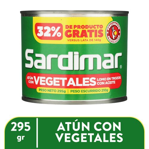 Atún Sardimar Con Vegetales -295 gr
