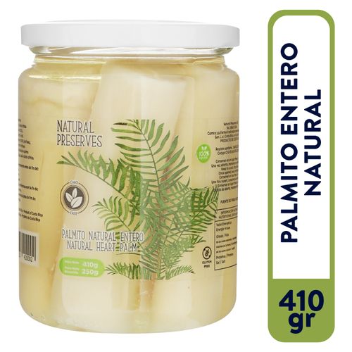 Palmito Natural Preserves, Entero - 410 g