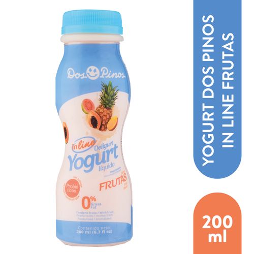Yogurt Dos Pinos In Line Frutas - 200Ml