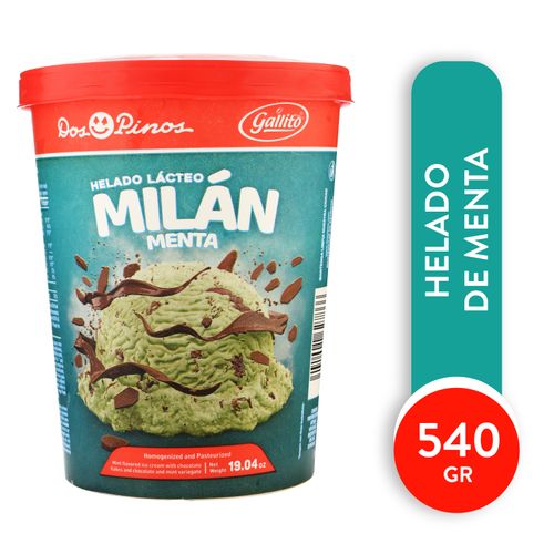 Helado Dos Pinos milan menta - 540 g