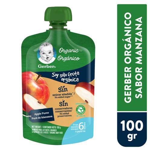 GERBER® Organico Colado Manzana Pouch 100g