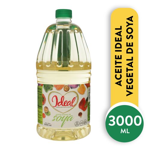 Aceite de soya Ideal sin colesterol - 3 L