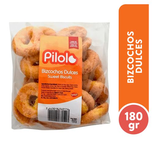 Bizcocho Pilolo Casero Libre de Grasas Trans - 180 g